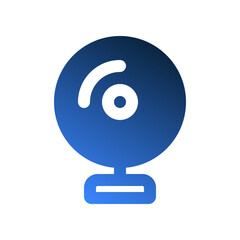 Poster - Webcam gradient fill icons. modern styled technology icon symbols for web, ui and mobile app.