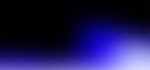 Blue black gradient background with noise texture 