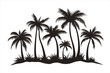 © Ety - coconut tree silhouette vector illustration