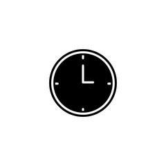 Poster - Office clock vector icon. Wall clock simple solid trendy style illustration for web and app..eps