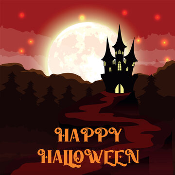 Halloween poster Background for social media templetsHalloween poster Background for social media templets