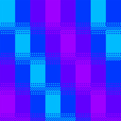 Poster - Abstract Pixel Dithered Gradient Blue and Pink Hologram Line Background