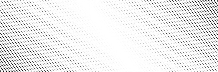 Wall Mural - Dotted gradient halftone background. Horizontal dotted pattern in pop art style. Stylish abstract modern texture.