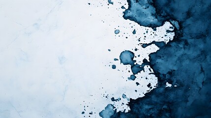 Poster - Visually striking abstract image depicting textured watercolor splashes meeting jagged obstacles highlighting the captivating contrast between soft and hard elements