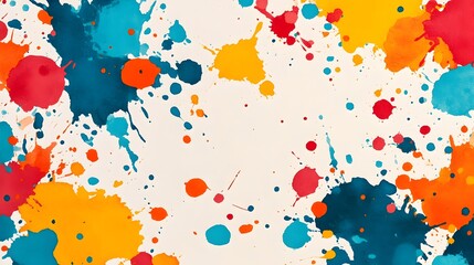 Poster - Vivid watercolor splashes dynamically shaping into sharp abstract barriers that symbolize the concept of growth resilience and overcoming challenges  This contemporary