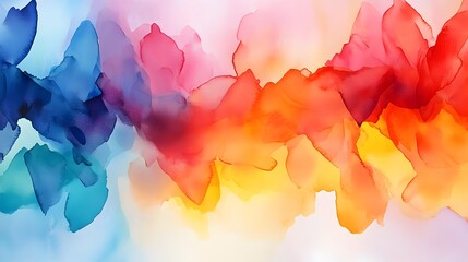 Poster - Chaotic watercolor splashes forming jagged dynamic barriers in a high energy abstract scene with a vibrant colorful and expressive aesthetic  This modern