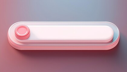 Poster - A sleek, modern button design featuring a rounded shape and a contrasting color scheme, perfect for user interface applications.