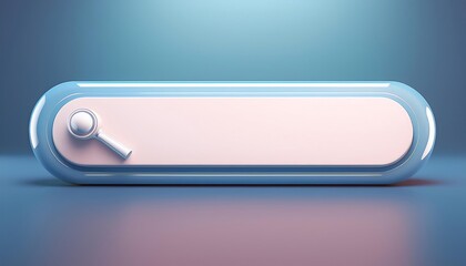 Poster - A sleek, modern button design featuring a key icon on a minimalistic background, suggesting access or security functions.