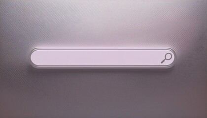 Poster - A minimalist search bar set against a textured, frosted background, emphasizing simplicity and functionality in design.