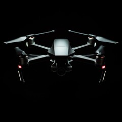 Poster - Compact Drone in Illuminated Lightbox Studio