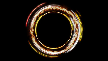 Wall Mural - Ring of Fire Light Effect, Widescreen 4K Resolution