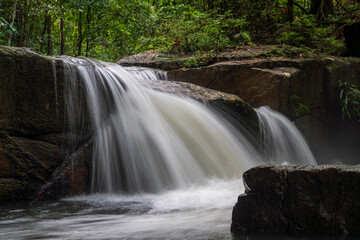 The lines of the waterfall