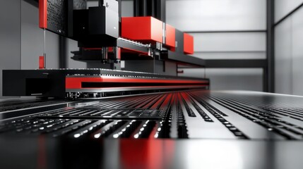 Poster - cnc laser machinery for metal cutting.