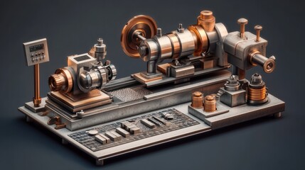 Poster - CNC Lathe and Milling Machine