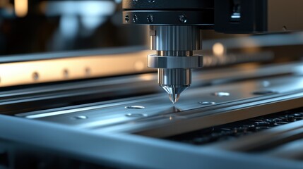 Poster - CNC milling machine.
