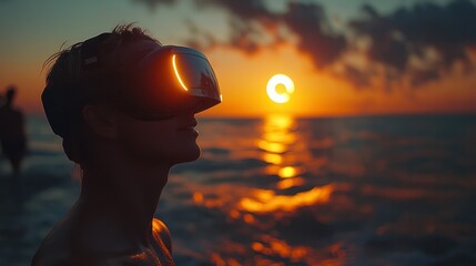 AR/VR solar eclipse experience, combining technology with nature most dramatic spectacle