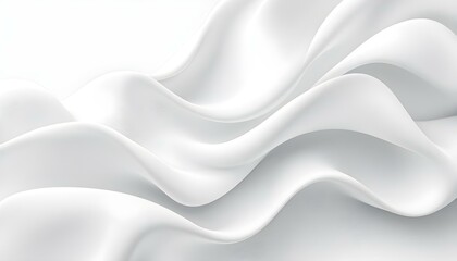 Aufkleber - White wave plaster texture light modern abstract background. White gray satin texture that is white silver fabric silk panorama background with beautiful soft blur pattern natural.
