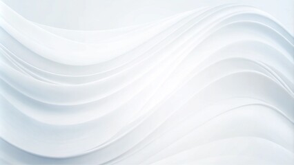 Aufkleber - White wave plaster texture light modern abstract background. White gray satin texture that is white silver fabric silk panorama background with beautiful soft blur pattern natural.