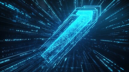 Poster - Futuristic Digital Concept with Dynamic Light Effects
