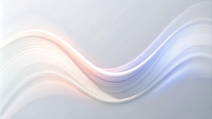 Aufkleber - abstract background with smooth lines in white and gray colors. Abstract white and light gray wave modern soft luxury texture with smooth and clean vector subtle background.