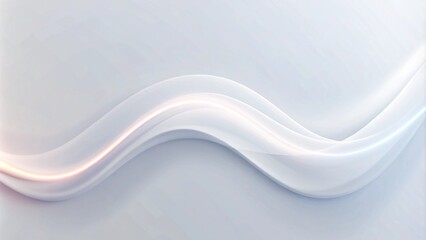 Aufkleber - abstract background with smooth lines in white and gray colors. Abstract white and light gray wave modern soft luxury texture with smooth and clean vector subtle background.