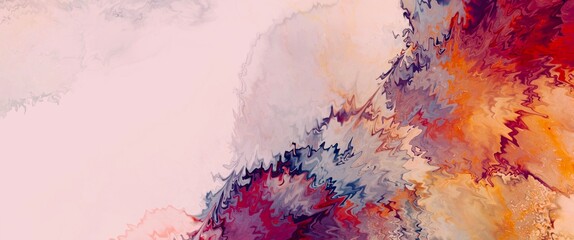 Wall Mural - abstract alcohol ink background, hand drawn art illustration, fluid artwork for wallpaper, tender ba