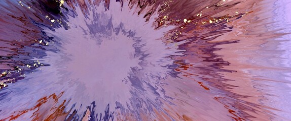 Wall Mural - abstract fluid art painting with alcohol ink, liquid design illustration, gold veins, paths, kintsug
