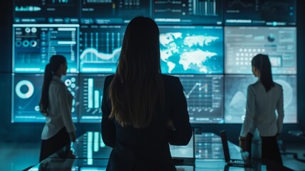 Poster - Women Leaders in Tech Analyzing Data Trends