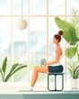 © Wanida - Workout Routine in a Bright Sunroom