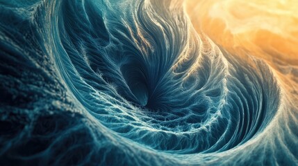 Poster - radiant flow of abstract patterns