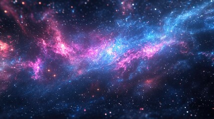 Wall Mural - beautiful view of the galaxy in 3d cartoon rendering