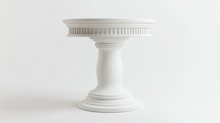 Poster - pedestal design for advertising or web layout 3d rendering placed on a white backdrop