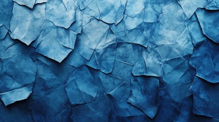 Poster - Textured blue construction paper creating a grunge abstract backdrop