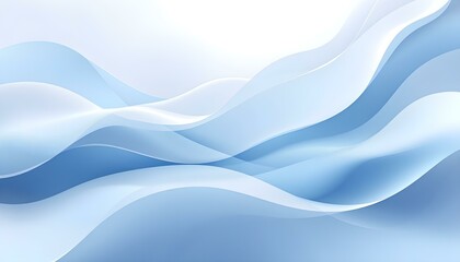 Abstract light blue background, transparent gradient stained glass background. Light blue pattern with waves background. Abstract shiny bright blue waves banner design