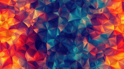 Poster - Abstract motion graphics backdrop featuring a vibrant ornament Multicolored mosaic texture and seamless abstract kaleidoscope patterns Beautiful kaleidoscopic sequence visuals
