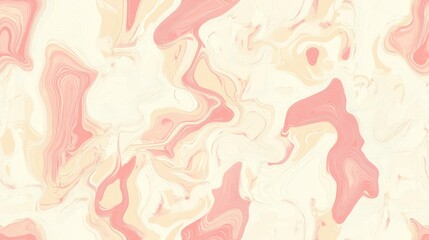 Poster - Seamless blend of cream and pink solid colors in a background design