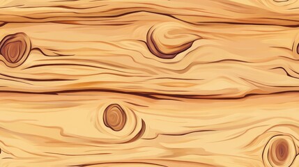 Poster - Seamless close up illustration of a light wood texture background
