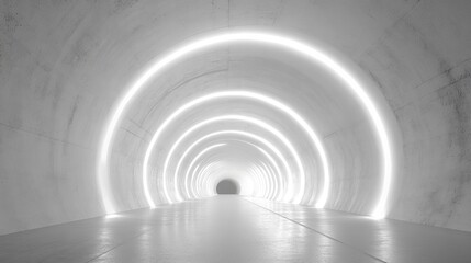 Poster - 3D rendering of a tunnel