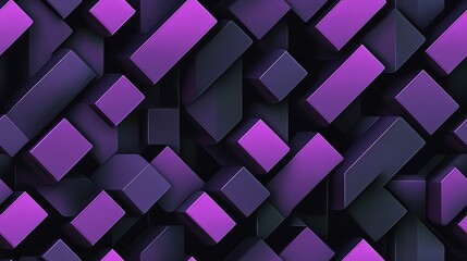 Poster - Purple and black seamless geometric pattern suitable for branding products gifts or card backgrounds