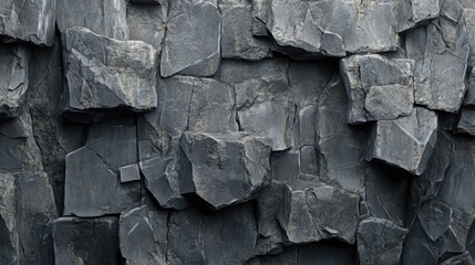 Poster - Texture of a stone wall featuring an aged appearance Background texture of a stone structure Stone wall detail for use as a backdrop or texture