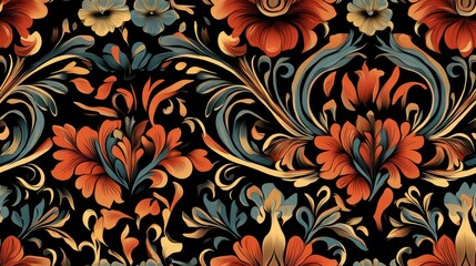 Poster - Seamless decorative pattern