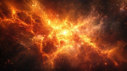 Poster - Nice background resembling plasma from space in 3D cartoon rendering