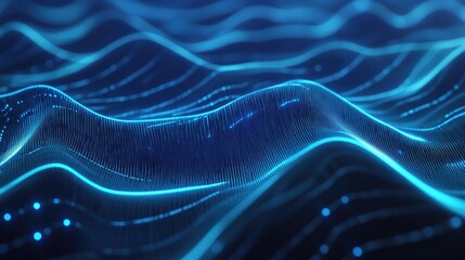 Poster - blue lines on a background