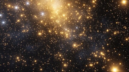 Wall Mural - Illustration of deep space rich in stars in 3D cartoon rendering
