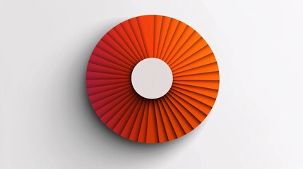 Radial button graphic showcasing a central circular layout with evenly distributed options on a pristine white backdrop.