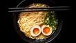© LULU.Stock journey - Holographic Ramen Noodles Swirling in Mid Air   Captivating Digital Food Art with a Futuristic and Avant Garde Aesthetic