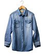© papia - denim shirt  isolated on Transparent Background.