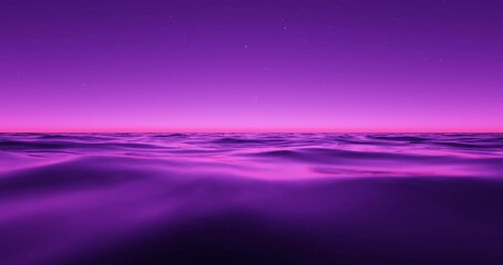 Wall Mural - wave sea beach and night sky with stars abstract background. nature and summer concept. 3d render.
