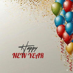 Happy new year banner design