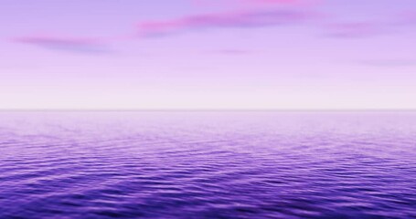 Wall Mural - wave sea beach and sunset sky abstract background. nature and summer concept. 3d render.
